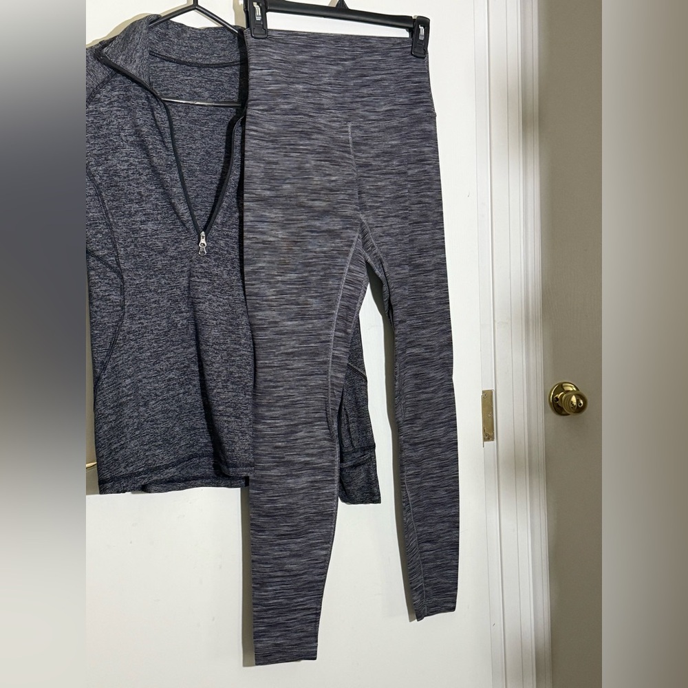 Lululemon Gray Quarter-Zip Athletic Jacket & Alig… - image 1